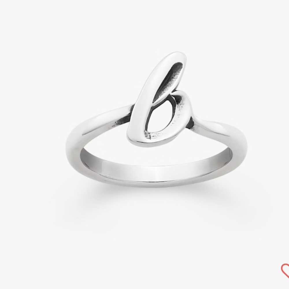 James Avery Silver Script Initial Ring - image 1